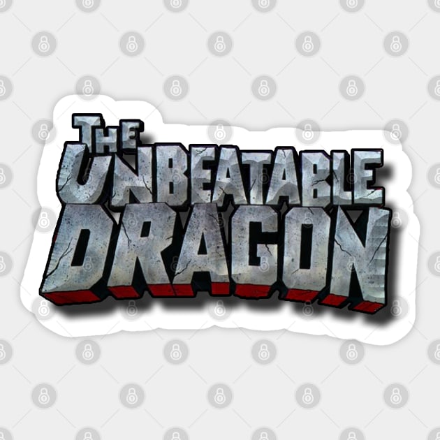 The Unbeatable Dragon Kung-Fu Sticker by 8 Fists of Tees